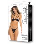 I LIKE IT ROUGH 2PC BRA SET BLACK, S/M