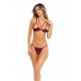 I LIKE IT ROUGH 2PC BRA SET BURGUNDY, M/L