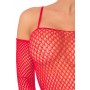 BAD INTENTIONS FISHNET DRESS RED, OS