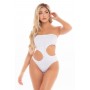 FATALE CUTOUT BODYSUIT WHITE, OS