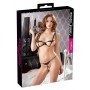 Atvērts apakšveļas komplekts m melns cottelli collection lingerie