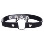 Kinky Kitty Ring Slim Choker - Black