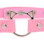 Kinky Kitty Ring Slim Choker - Pink