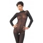 Catsuit with lace collar m/l