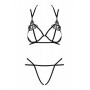 Badossa 2-piece Open Bra Set - Black