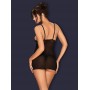 Lucita Teddy With Matching Thong - Black