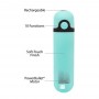 powerbullet - rechargeable vibrating bullet 10 function teal