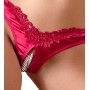 Biksītes ar šķēlumu un pērlītēm xl sarkanas cottelli collection lingerie