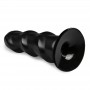 Black Anal Dildo With Ridges