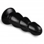 Black Anal Dildo With Ridges