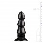 Black Anal Dildo With Ridges