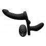Double Take - Vibrating Double Strap-On - Black