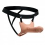 Hollow Strap-On Silicone Dildo With Harness