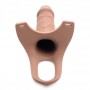 Hollow Strap-On Silicone Dildo With Harness