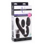 Swirl Vibrating Strapless Strap-On - Black