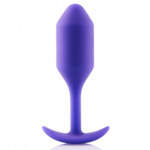 Anālie ieliktņi B-Vibe - Snug Butt Plug 2 Purple
