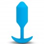 b-vibe - vibrating snug plug 3 (l) blue