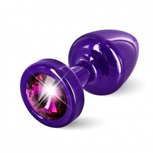Anālie ieliktņi Diogol - Anni Butt Plug Round 25 mm Purple & Pink