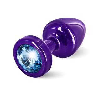 Diogol - anni butt plug round 25 mm purple & blue