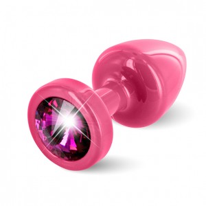 Diogol - anni butt plug round 25 mm pink & pink