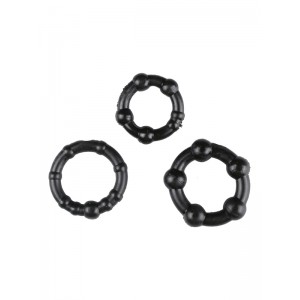 Black Performance Erection Rings - Packaged