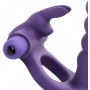Double Delight Dual Penetration Vibrating Rabbit Cock Ring