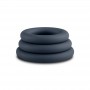 Boners 3-Piece Cock Ring Set - Grey