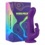 feelztoys - whirl-pulse rotating rabbit vibrator & remote control purple