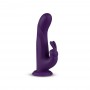 feelztoys - whirl-pulse rotating rabbit vibrator & remote control purple