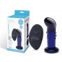 Glas - Rechargeable Remote Controlled Vibrating Dotted G-Spot/P-Spot Plug