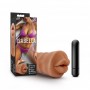 M for Men - Isabella Masturbator With Bullet Vibrator- Mouth