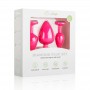 Silicone Butt Plug with Diamond - Pink