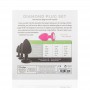 Silicone Butt Plug with Diamond - Pink