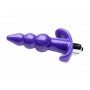 Bubbly Vibrating Anal Plug With Ribbing