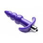Bubbly Vibrating Anal Plug With Ribbing