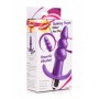 Bubbly Vibrating Anal Plug With Ribbing