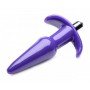 Smooth Vibrating Anal Plug - Purple