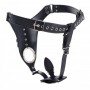 Penis Chastity Belt With Silicone Anal Plug