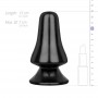 All Black Butt Plug 12 cm - Black