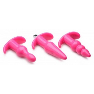Thrill Trio Anal Plug - Set of 3 - Pink