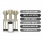 Temptasia - Clit And Nipple Twist Suckers - Set of 3 - Clear