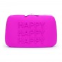Happy rabbit - happy storage zip bag large purple
