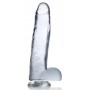 Jock C-Thru Transparent Dildo - 27 cm