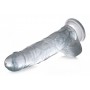 Jock C-Thru Transparent Dildo - 27 cm