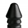 Large Dildo With Ribbed Shaft - Black