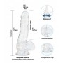 Crystal Addiction - Transparent Dildo - 18 cm
