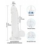 Crystal Addiction - Transparent Dildo - 19 cm