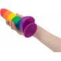 Addiction - Justin Rainbow Silicone Dildo - 19 cm