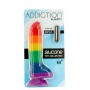 Addiction - Justin Rainbow Silicone Dildo - 19 cm