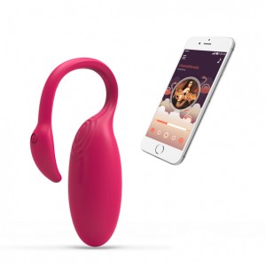 Attālināti vadāmās seksa rotaļlietas Vibrējošā Ola Ar Aplikāciju Magic Motion - Flamingo